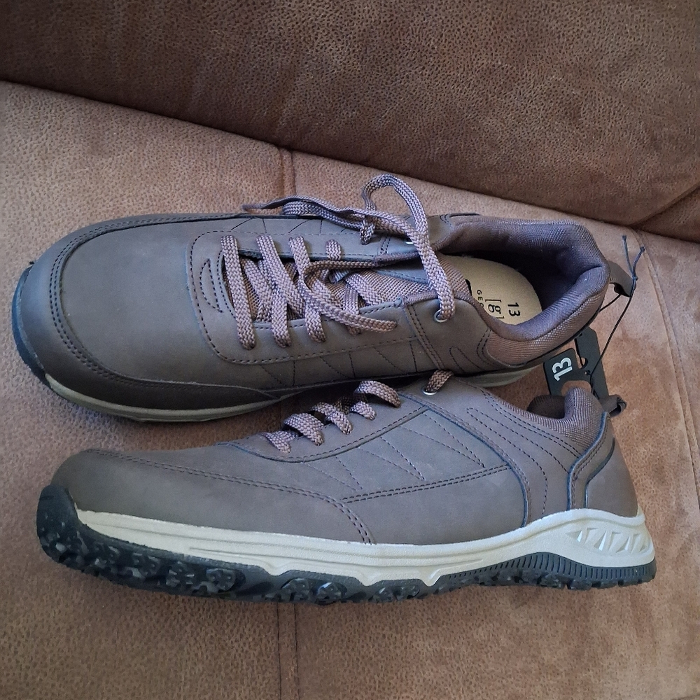 George Men's Garret 2.0 Brown Casual Shoes Size 13